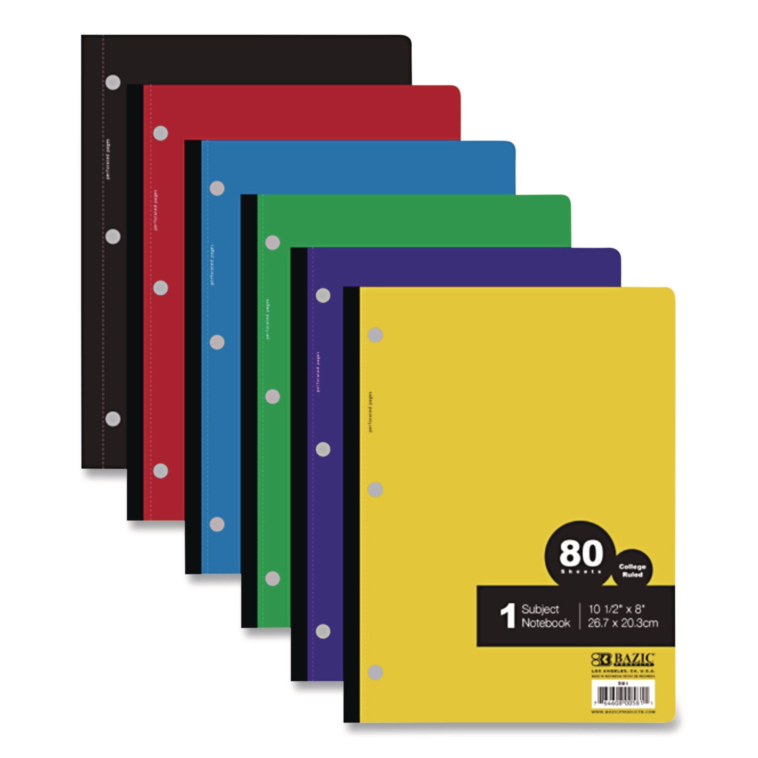 bazic-r-products-wireless-notebooks-1-subject-medium-college-rule-randomly-assorted-cover-color-80-10-5-x-7-5-sheets-baz581_1